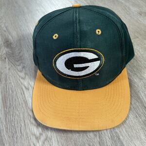 Vintage Green Bay Packers Hat‎ Snapback NFL Football Logo 7 Green Yellow Cap